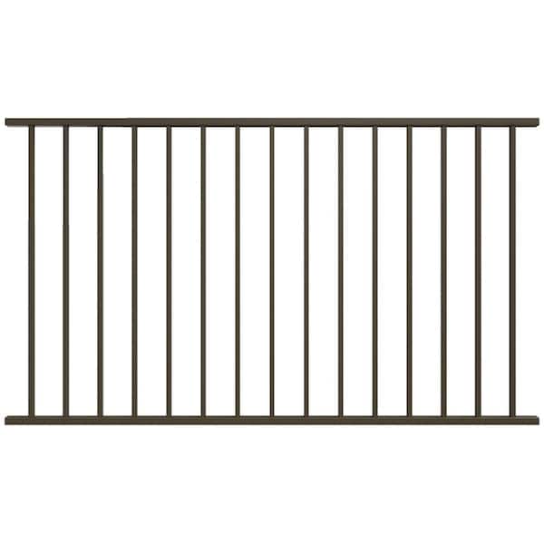 FORTRESS Fe26 40 in. H x 6 ft. W Bronze Steel Railing Level Panel
