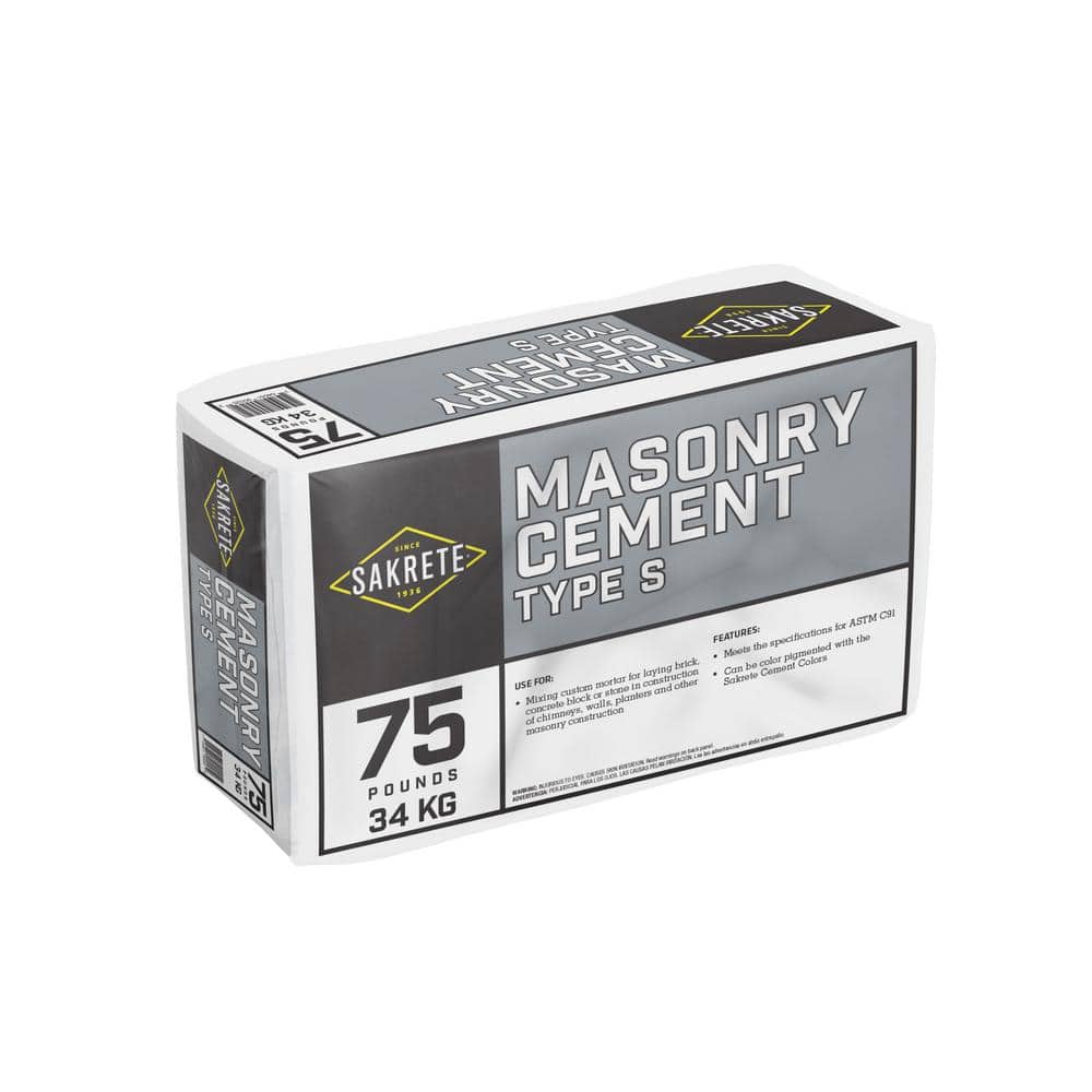 75 lbs. Type S Masonry Cement 65301737 The Home Depot