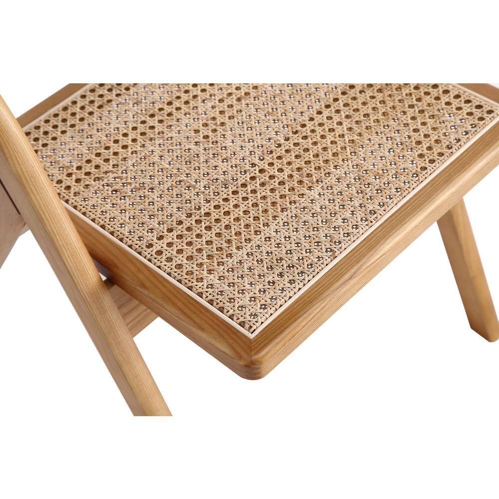 Lambinet Nature Cane Folding Side Chair Set in Ash Wood