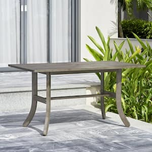 Renaissance 59 in. x 35 in. Hand-Scraped Acacia Patio Dining Table