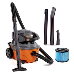 4 Gallon 6.0 Peak HP Wet/Dry Shop Vacuum with Detachable Blower, Fine Dust Filter, Locking Hose and Accessories