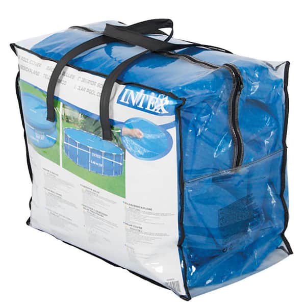 18 ft. Round Easy Set Solar Vinyl Cover with 18 ft. Debris Cover for Swim Pools