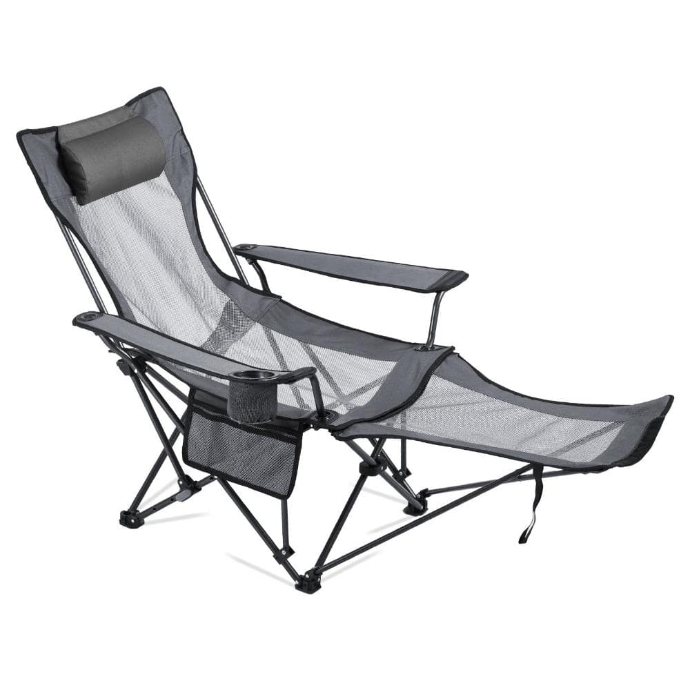 Reclining Camping Chair 4 Adjustable Positions, Portable Folding Mesh Beach Chair for Adults price history on PriceWatchPro