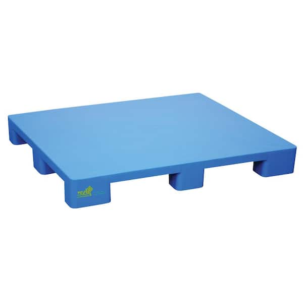 Vestil 47 in. x 40 in. x 7 in. Hygenic Rackable and Solid Top Plastic Pallet/  Skid PLPS-H - The Home Depot