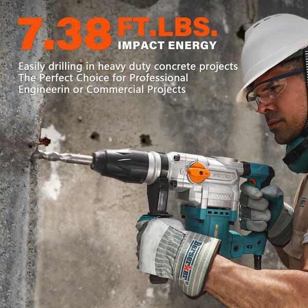 13 Amp Corded 1-9/16 in. Variable Speed SDS-Plus Hammer Drill with Carrying Case