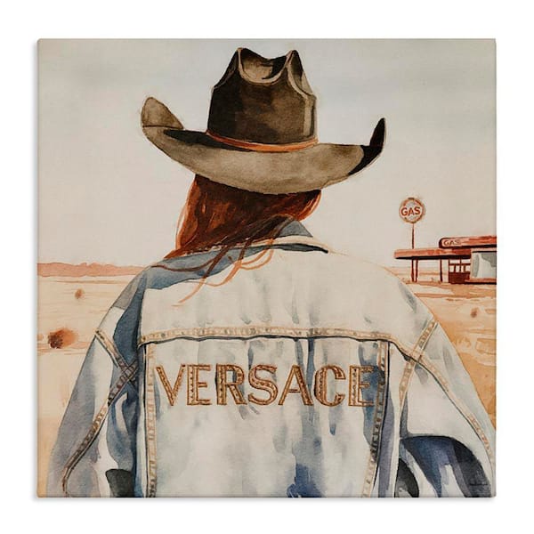 Stupell Industries Glam Jacket Cowgirl by Amanda Greenwood Unframed People Graphic Art Print 36 in. x 36 in.