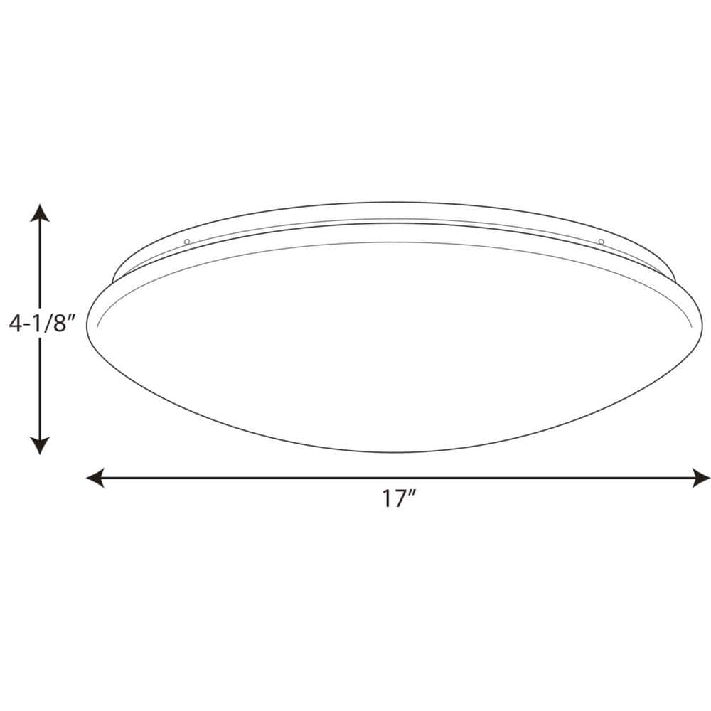 17" Modern LED Cloud Flush Mount in White Acrylic