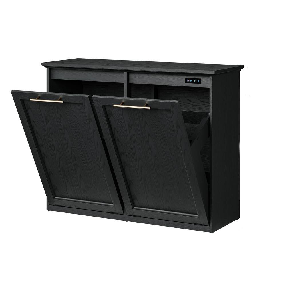 Tilt Out Trash Cabinet 41 in. D x 14W in. x 31.98 in. H Wooden Trash Can Ca