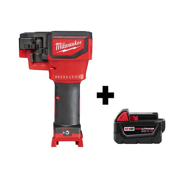 Milwaukee M18 18-Volt Lithium-Ion Cordless Brushless Threaded Rod Cutter W/ Free M18 5.0 Ah Battery