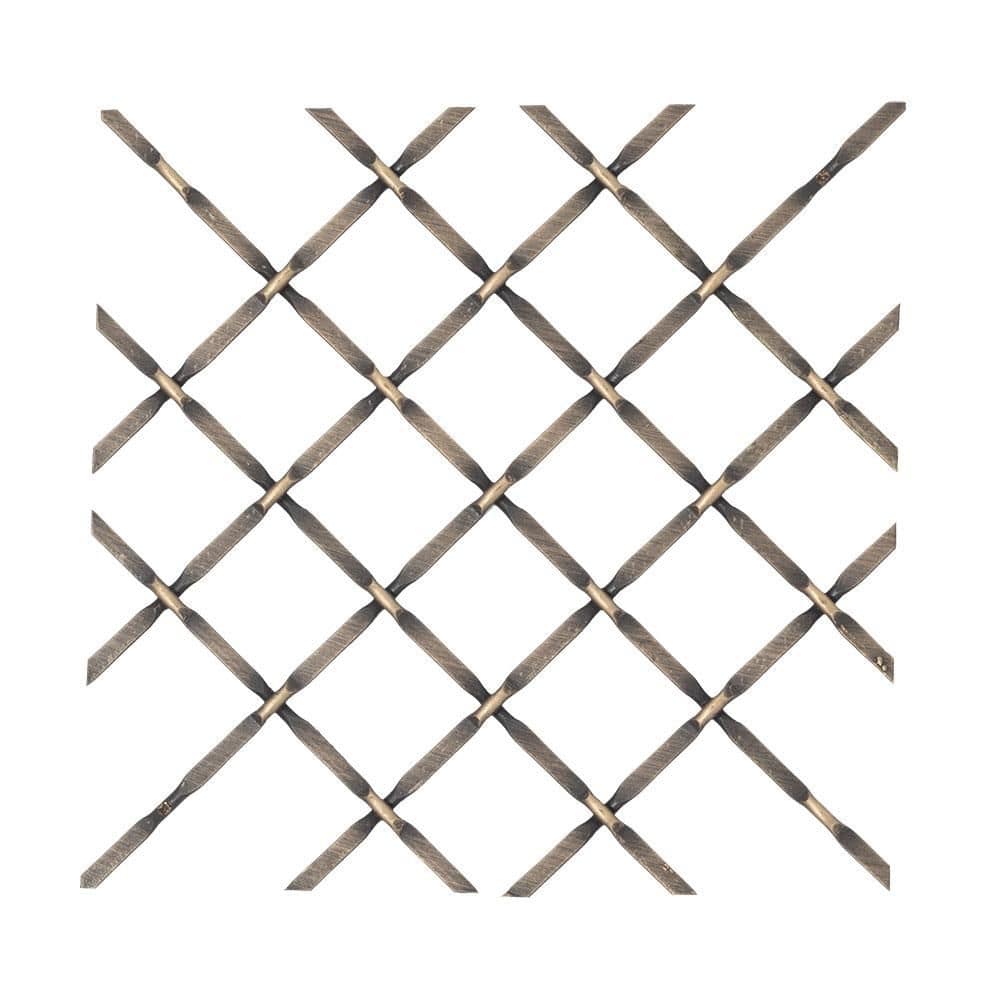 24 in. x 18 in. Kent Design 332 P Round Wire, Press Crimp Antique Brass Woven Wire Grille Screening Panel Insert price history on PriceWatchPro