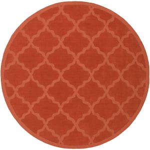 Central Park Abbey Rust 6 ft. x 6 ft. Round Indoor Area Rug
