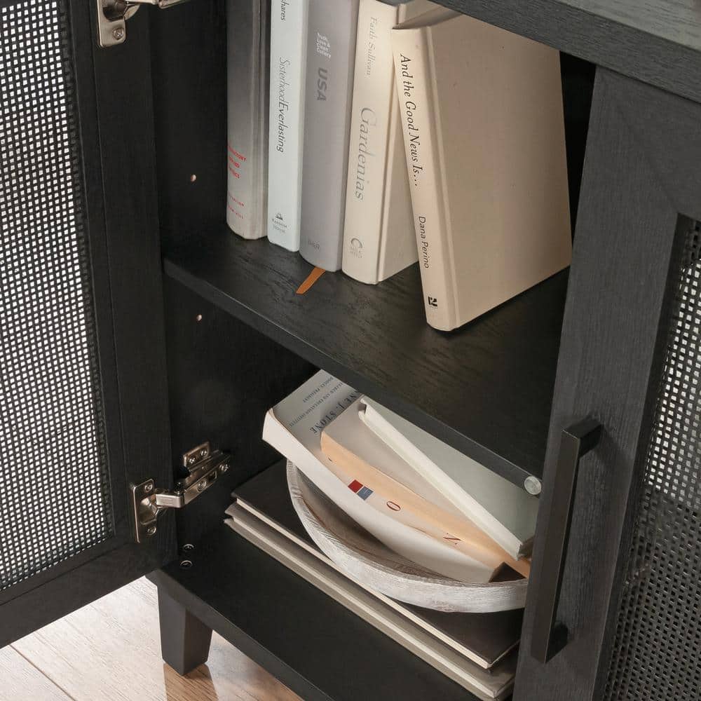 Raven Oak 2-Door Office Cabinet with Adjustable Shelving