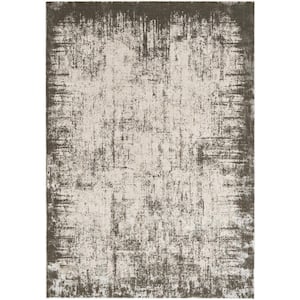 Desire Grey/Ivory 4 ft. x 6 ft. Abstract Contemporary Area Rug