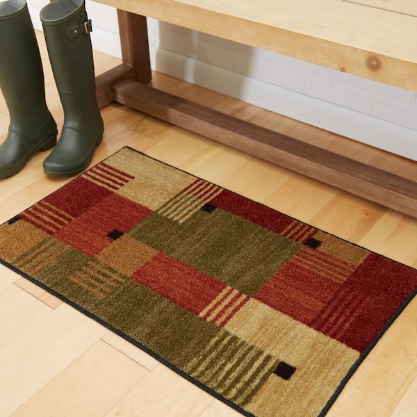 Alliance Multi 1 ft. 8 in. x 2 ft. 10 in. Machine Washable Geometric Contemporary Area Rug