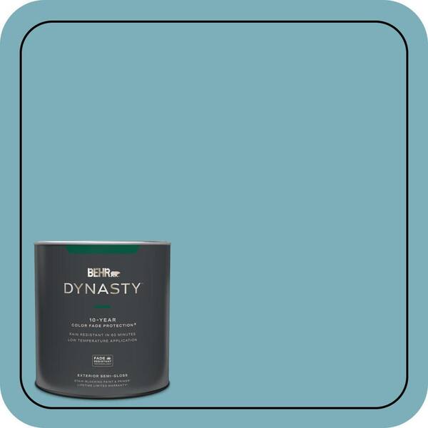 BEHR DYNASTY 1 qt. #520F-4 November Skies Semi-Gloss Enamel Exterior Stain-Blocking Paint & Primer