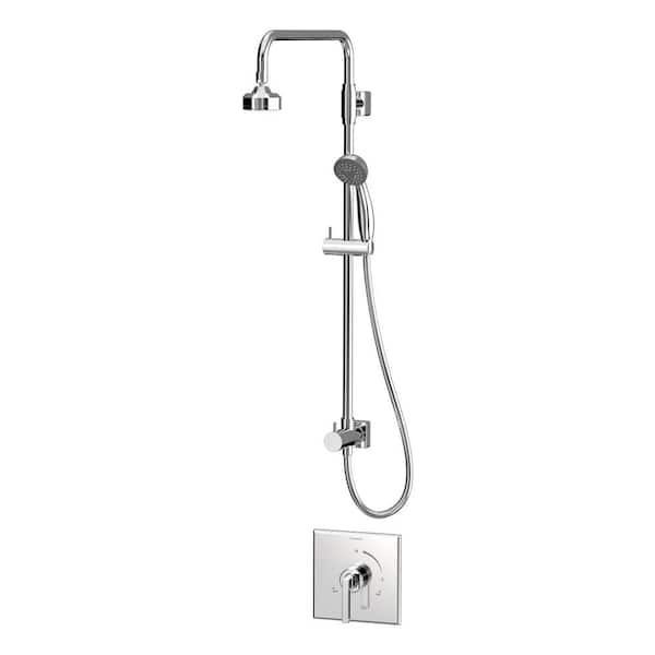 Unbranded Duro Single-Handle 1-Spray Shower Faucet with Hand Shower in Chrome (Valve Included)