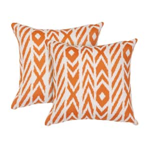 Fire Island Tuscan Square Outdoor Accent Throw Pillow (Set of 2)