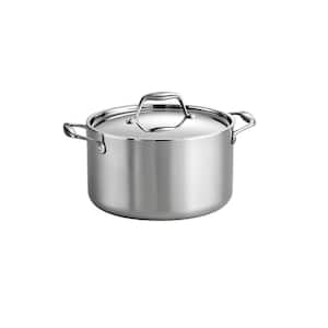 Gourmet Tri-Ply Clad 6 qt. Stainless Steel Sauce Pot with Lid
