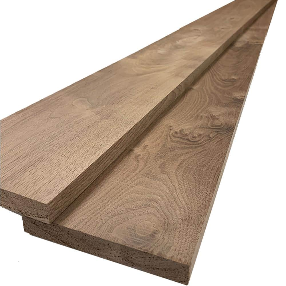 Swaner Hardwood 1 In. X 6 In. X 8 Ft. Walnut S4S Board OL04051696WA1 ...