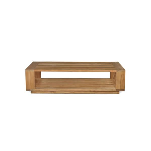 Unbranded Lothair Teak Rectangular Outdoor Coffee Table