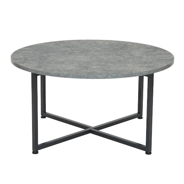 Household Essentials 32 In Slate Stone, Round Slate Coffee Table