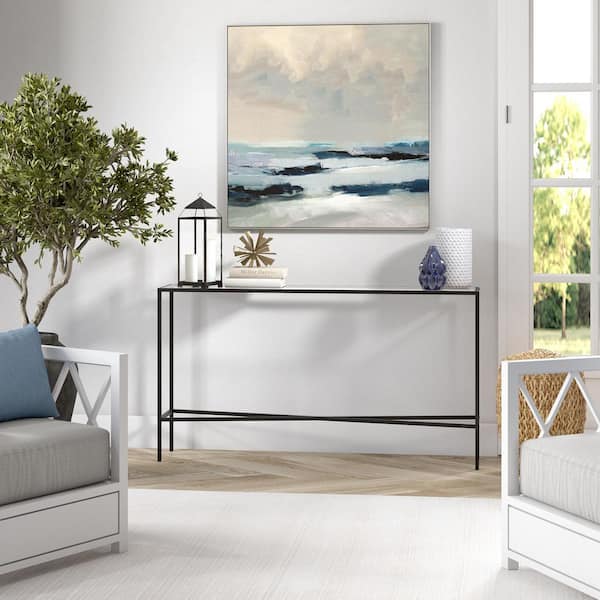 Meyer&Cross Henley 55 in. Blackened Bronze Rectangle Glass Console Table