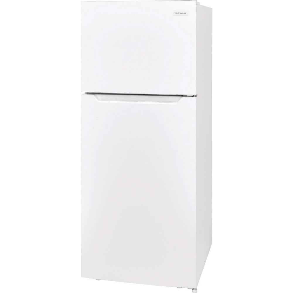 White Compact Top Freezer Refrigerator with Ice Maker