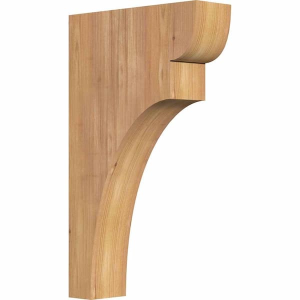 Ekena Millwork 3-1/2 in. x 12 in. x 20 in. Western Red Cedar Yorktown Smooth Corbel