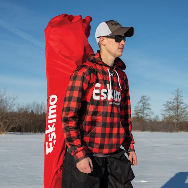 Eskimo Wide 1™ XR Thermal, Sled Shelter, Insulated, Red/Black, One Person,  42350 