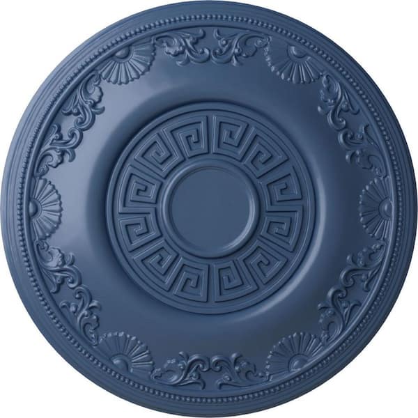 Ekena Millwork 25-7/8" x 2-1/4" Nestor Urethane Ceiling (Fits Canopies up to 5"), Hand-Painted Americana