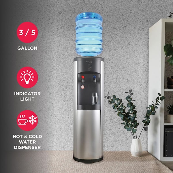 Stainless Steel Hot And Cold Water Dispenser With Refrigerator