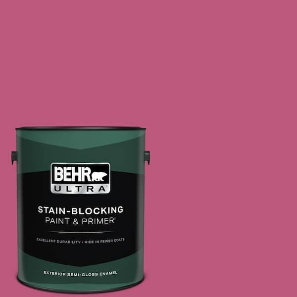 BEHR ULTRA 1 gal. #S-G-100 Tutti Frutti Semi-Gloss Enamel Exterior Paint & Primer