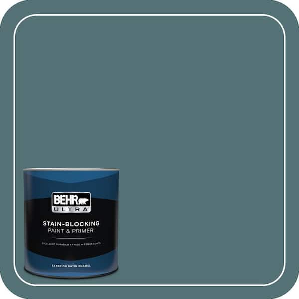 BEHR ULTRA 1 qt. #HDC-CL-22 Sophisticated Teal Satin Enamel Exterior Paint & Primer