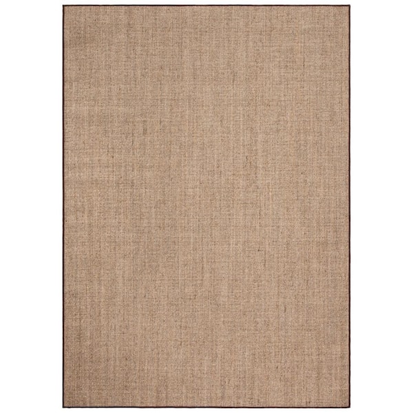 Martha Stewart 5 ft. x 7 ft. Light Brown Solid Color Area Rug