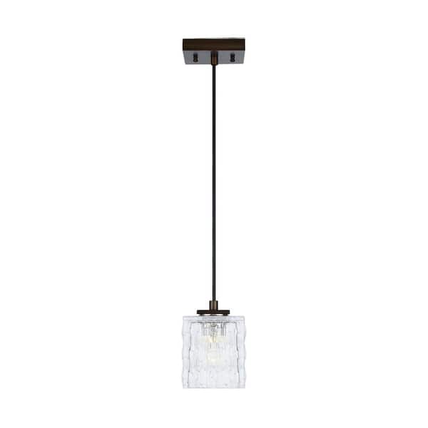 Home Decorators Collection 40-Watt Metallic Bronze Integrated LED Mini-Pendant