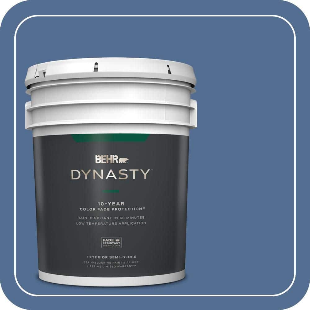 5 gal. #M530-6 Charter Blue Semi-Gloss Exterior Stain-Blocking Paint & Primer price history on PriceWatchPro