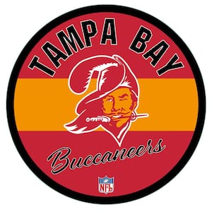 Tampa Bay Buccaneers Vintage Round 23 in. Plug-in LED Lighted Sign