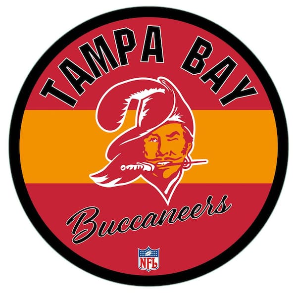 Evergreen Tampa Bay Buccaneers Vintage Round 23 in. Plug-in LED Lighted Sign