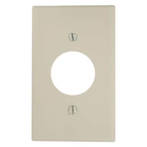 Almond 1-Gang Single Outlet Wall Plate (1-Pack)
