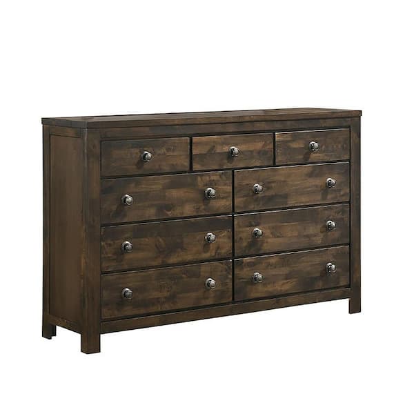 NEW CLASSIC HOME FURNISHINGS New Classic Furniture Blue Ridge Rustic Gray 9-drawer 63 in. Dresser