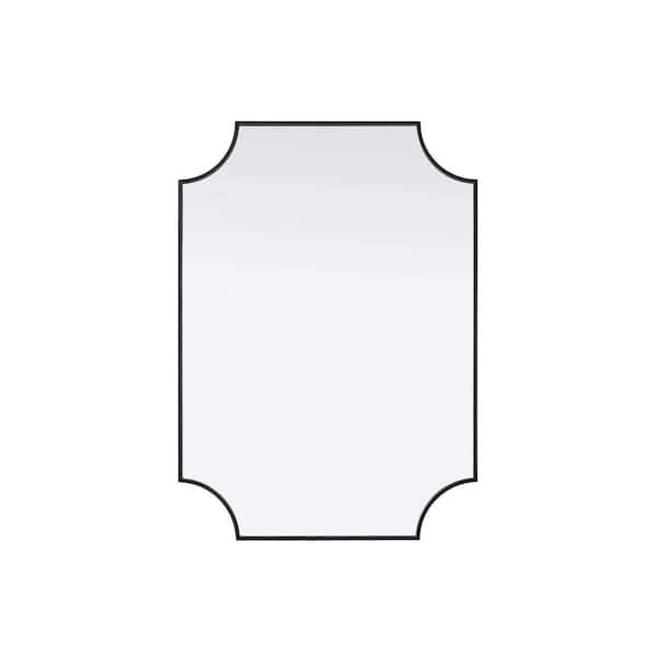Silver 22 in. W x 30 in. H Rectangle Wall Mirror