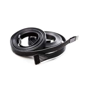 Extension Cable for Philips Hue Lightstrip Plus (10 ft. 2-Pack, Black - Standard 6-Pin V3)