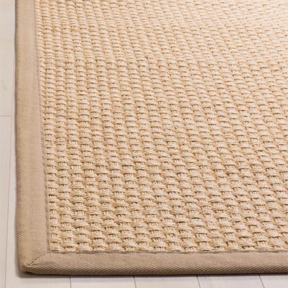 Natural Beige Jute Non-Slip Area Rug, 2'3" x 4'