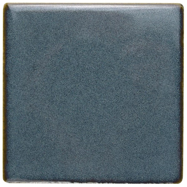 Merola Tile Essence Sea Blue 4 in. x 4 in. Porcelain Floor and Wall Tile
