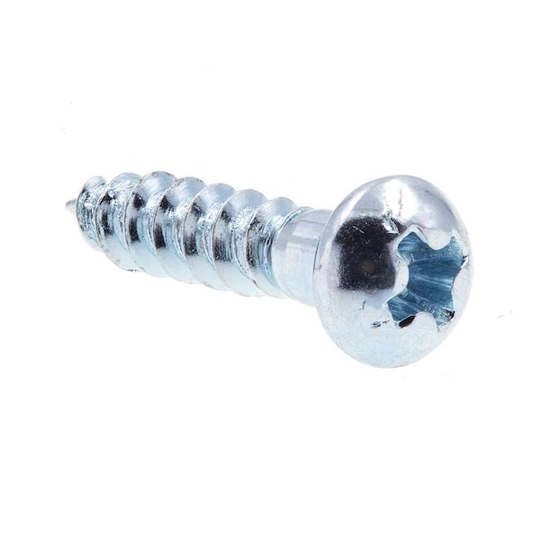 Prime-Line #4 x 1/2 in. Zinc Plated Steel Phillips Drive Round Head Wood Screws (50-Pack)