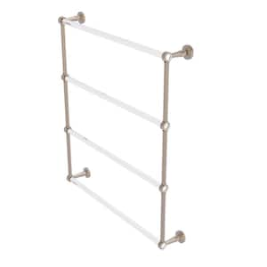 Pacific Beach 30 in. 4-Tier Ladder Towel Bar in Antique Pewter