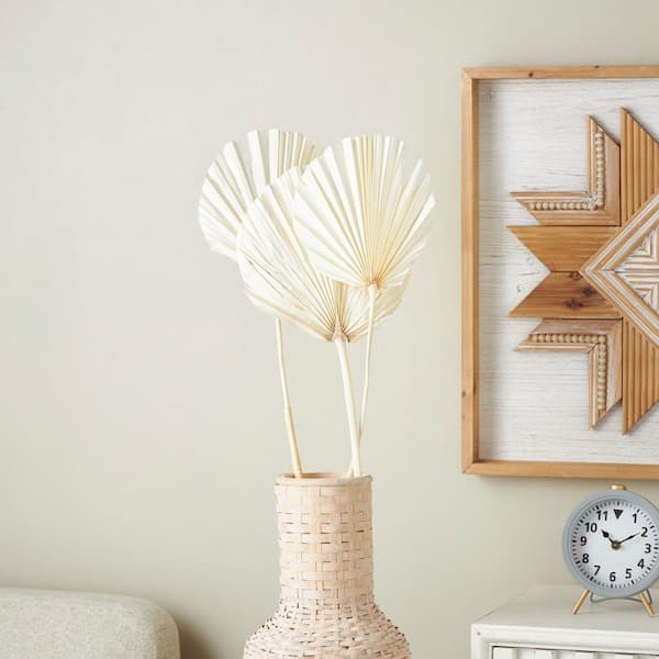 Litton Lane 58 in. Tall Palm Leaf Natural Foliage (1 Bundle)