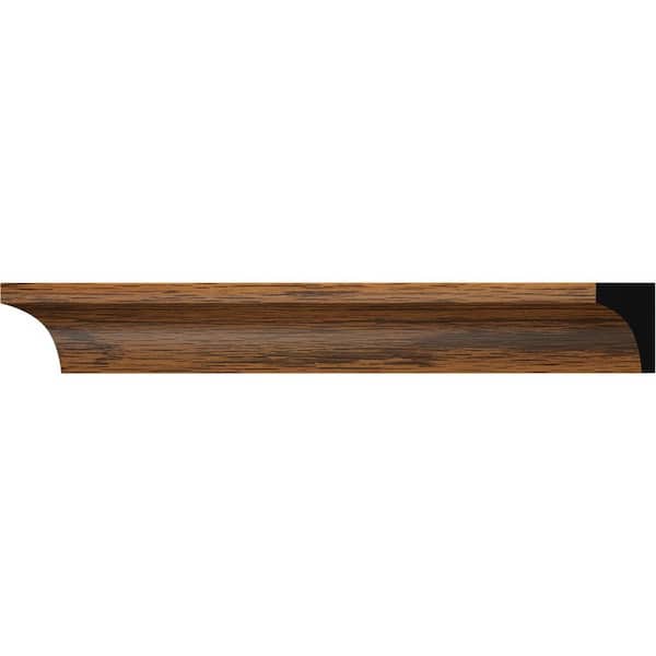 5093 - 3/4 in. x 3/4 in. x 96 in. PVC Composite Inside Corner Highlands Oak Moulding