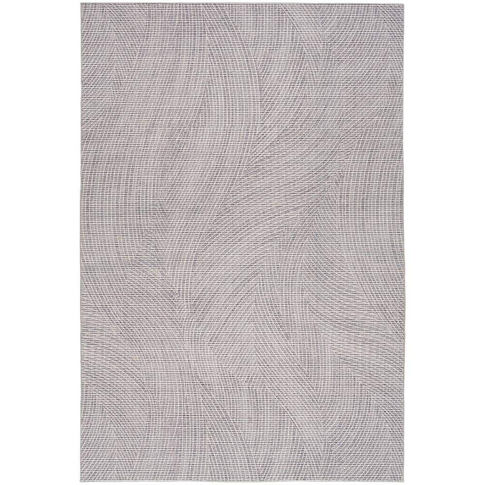 Nourison Washables Ivory Grey 4 ft. x 6 ft. Abstract Contemporary Area