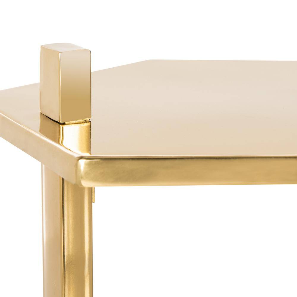 Aurea Gold Hexagonal Metal C-Table